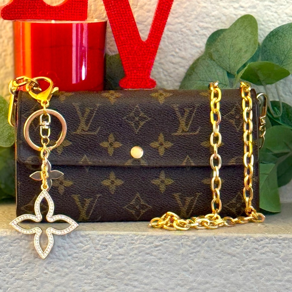 Louis Vuitton Monogram Portefeiulle Sarah Long Bifold Wallet/converted